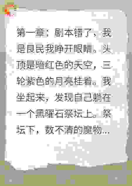 全宇宙陪我演戏，但剧本是反派的