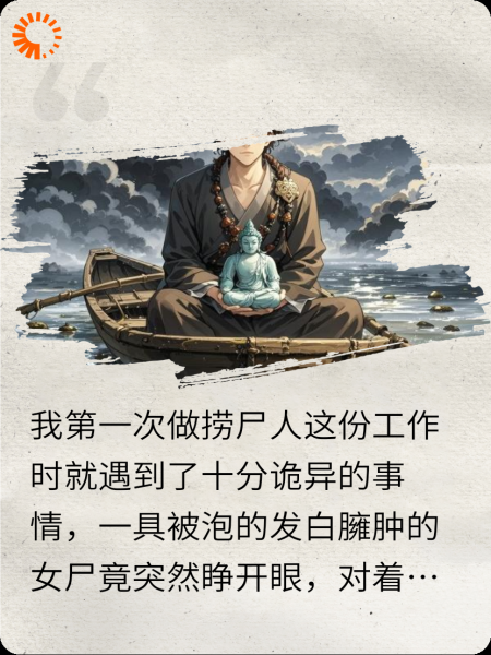第一次捞尸实操，女尸竟睁眼怼我
