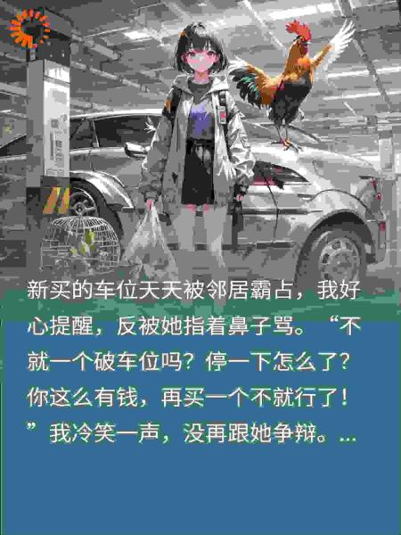蛮横邻居占我车位还嚣张，我一招让她气得发疯